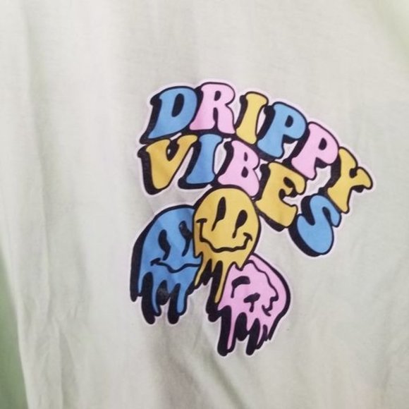 GSTR Mens 4X Green Graphic Drippy Vibes Print Shor - Picture 4 of 6